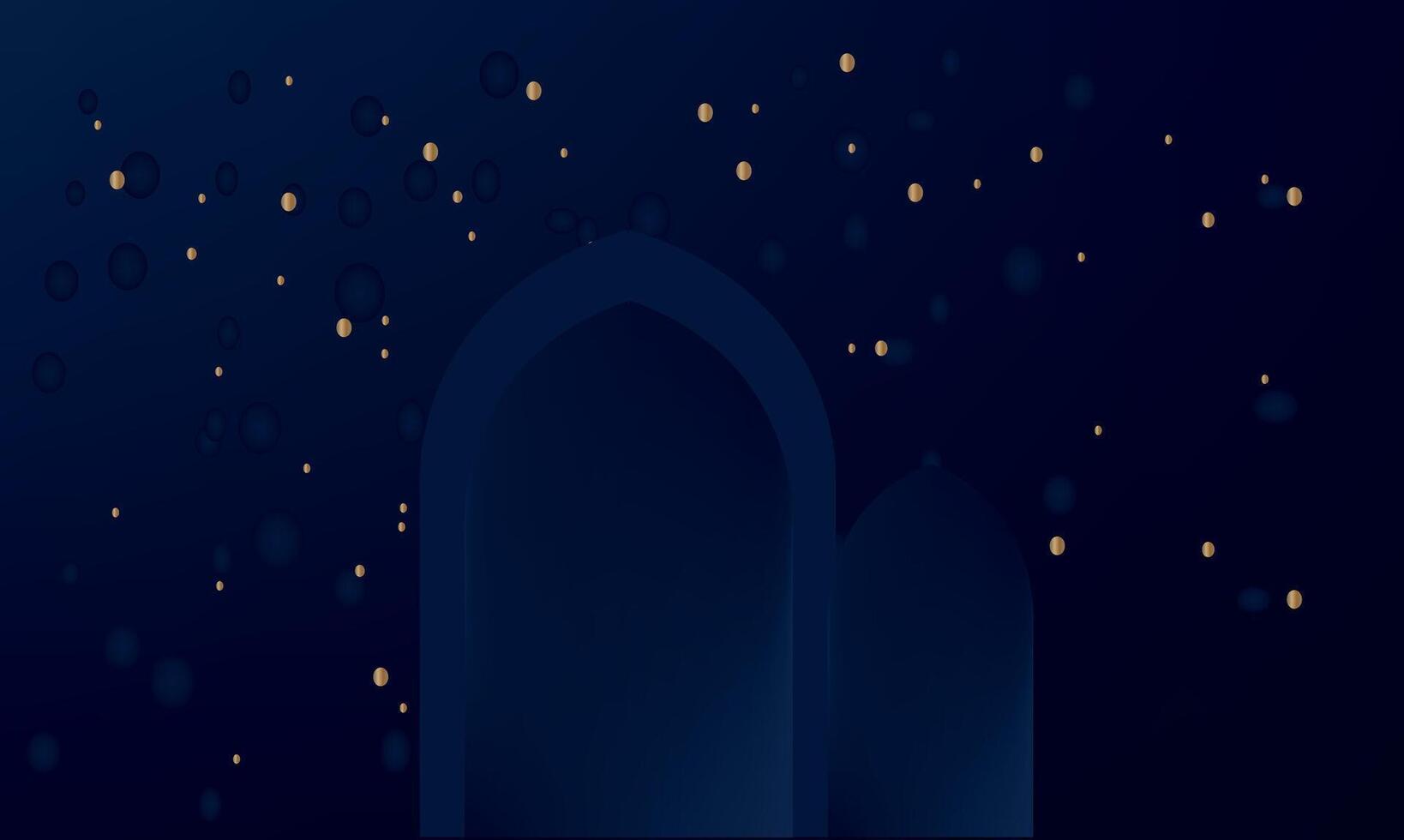 Ramadan banner gorgeous luxury background element vector. Muslims' holiday background design for all Islamic festival such as, Eid ul Fitr, Eid ul Adha, Ramadan vector