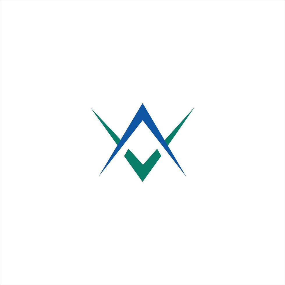 Initial letter va logo or av logo vector design template