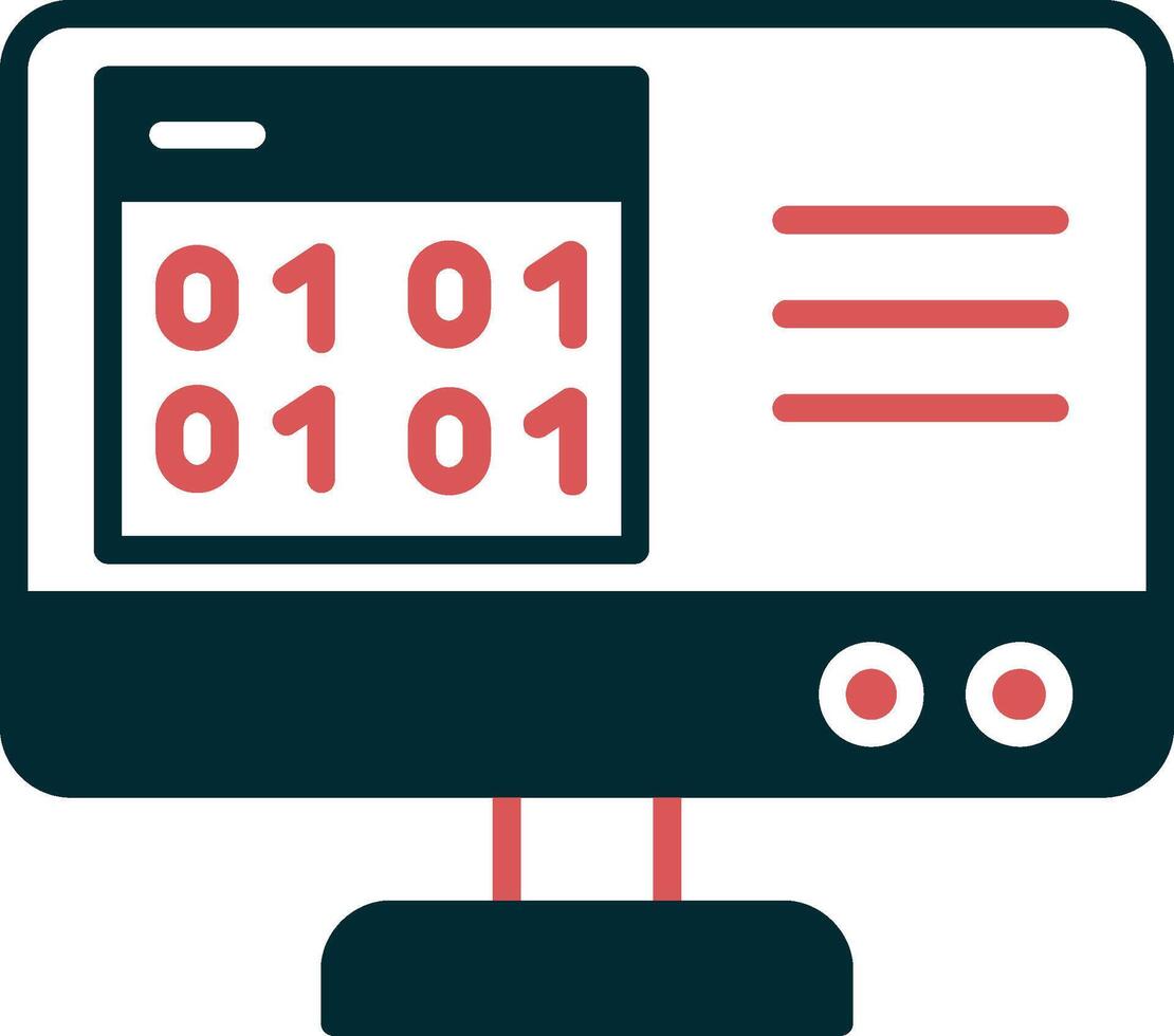 Binary Code Vector Icon