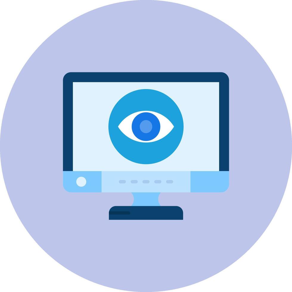 View Flat Circle Icon vector