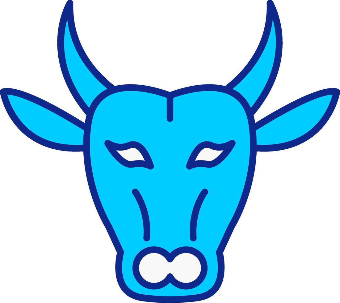 Buffalo Blue Filled Icon vector