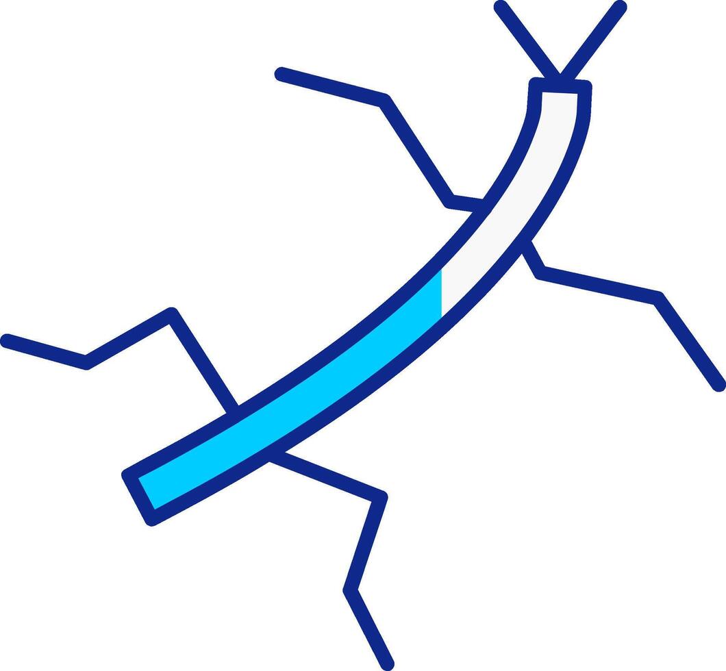 Insect Blue Filled Icon vector