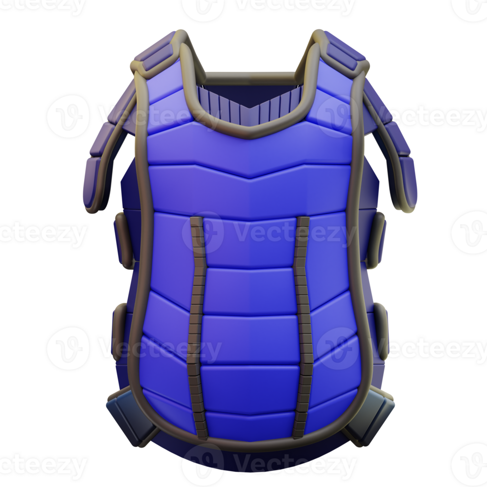 3d illustration Catcher's Chest Protectors png