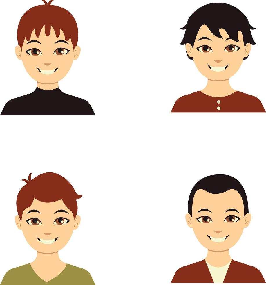 Business Man Avatar In Flat Cartoon Style. For User Profile, Vector Illustration