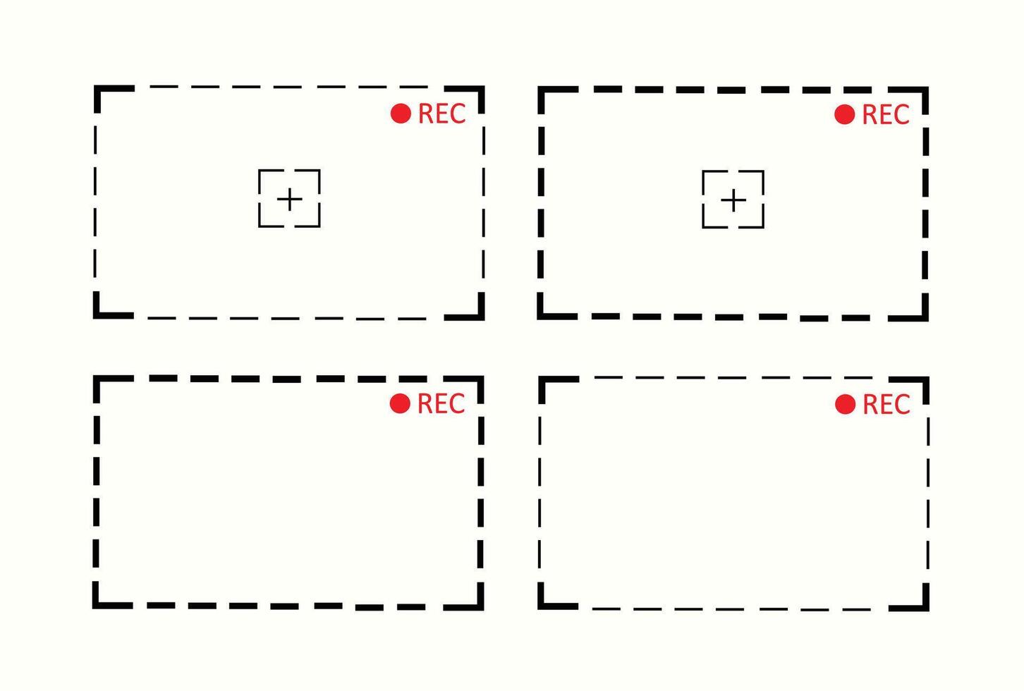 Viewfinder frame camera vector illustration