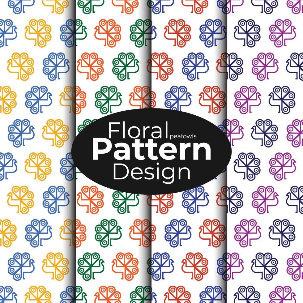 Floral Pattern Background Design vector