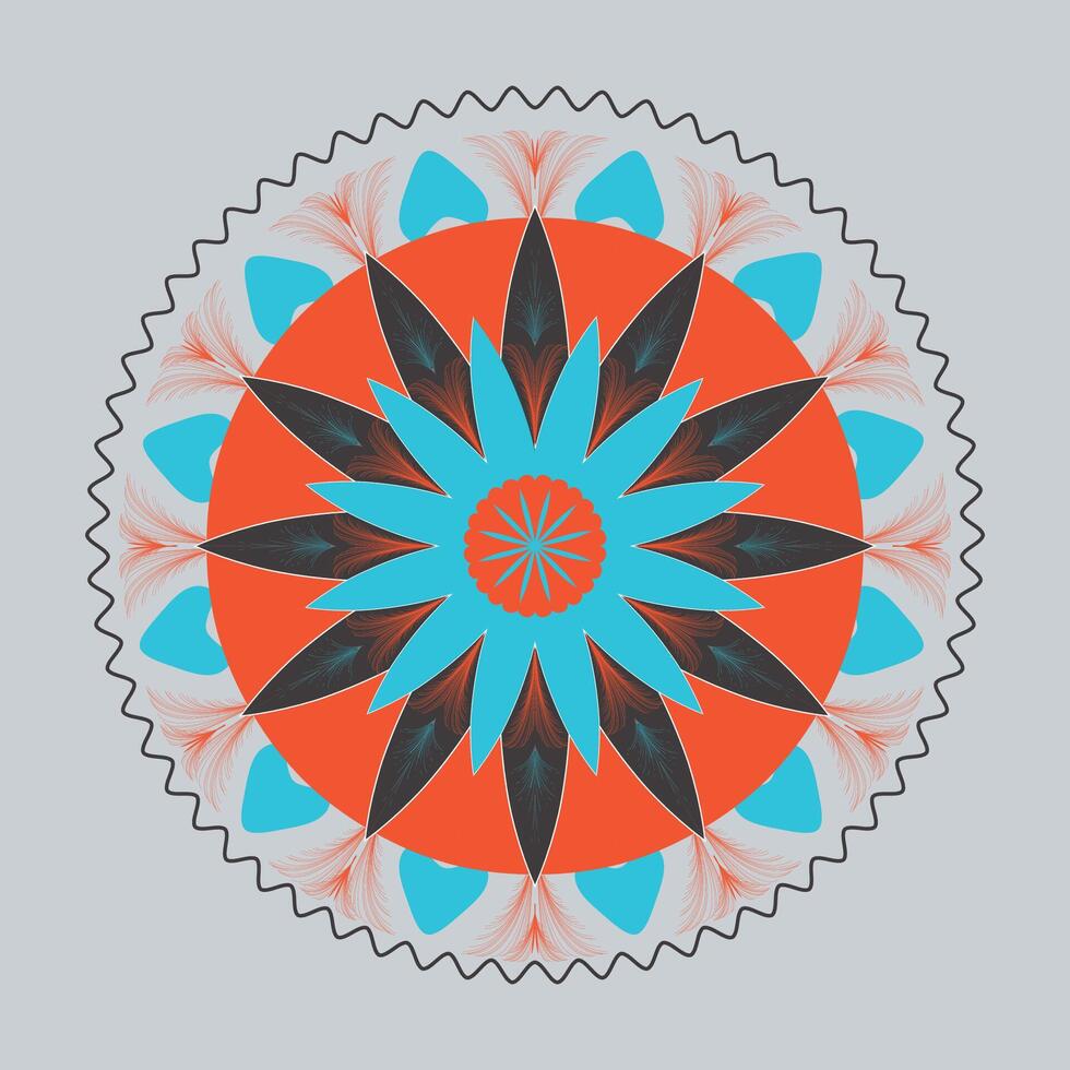 Colorful Luxury Mandala Background Design vector