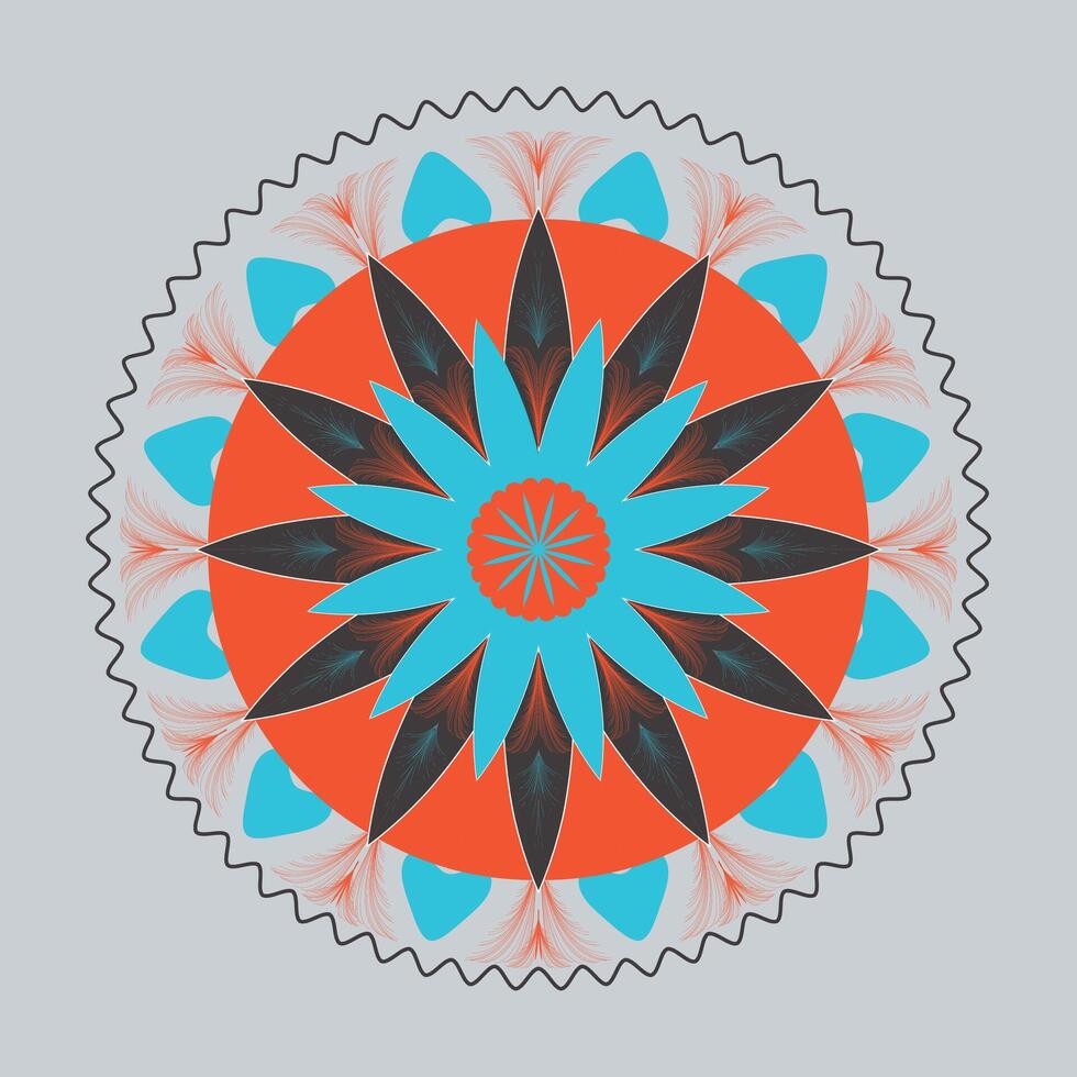 vistoso lujo mandala antecedentes diseño vector