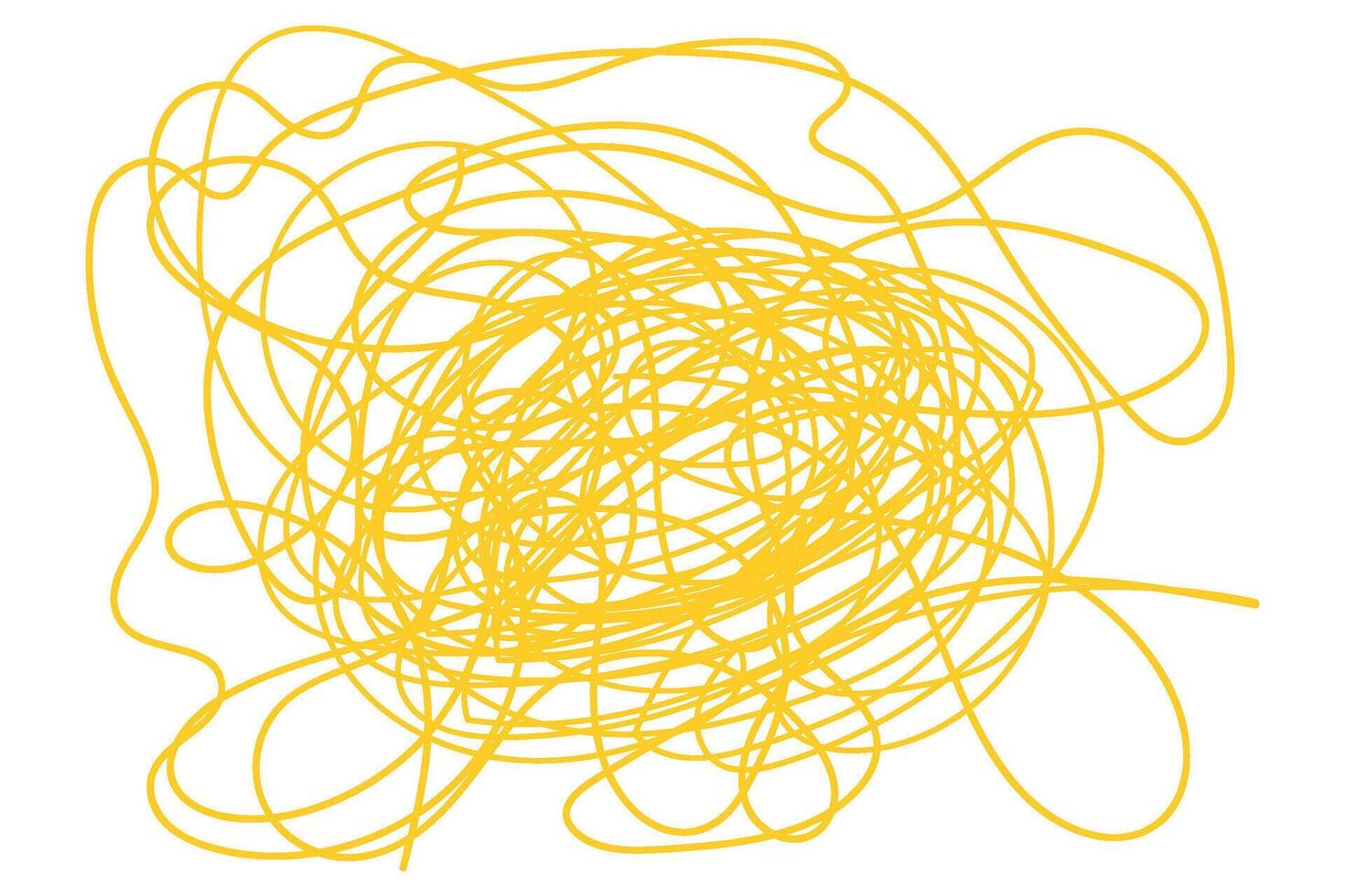 Abstract background with pasta or spaghetti. Spaghetti abstract geometric pattern. Yellow banner of pasta. Wavy abstract pattern. Vector illustration of pasta.