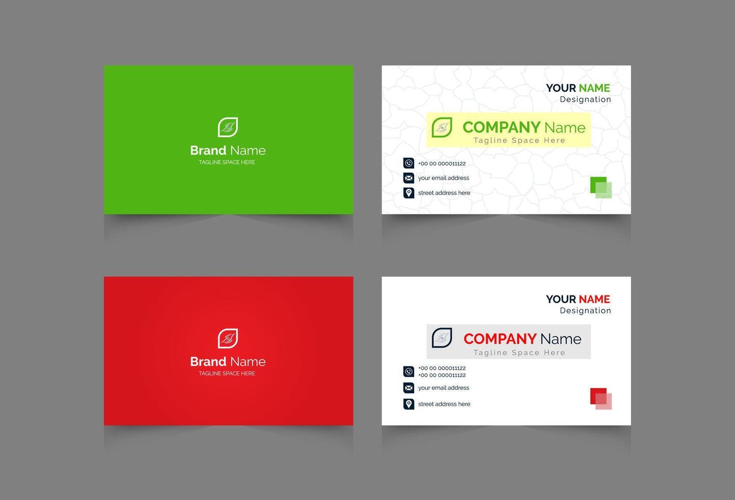 creative modern professional business card design. corporate minimal business template design. vector