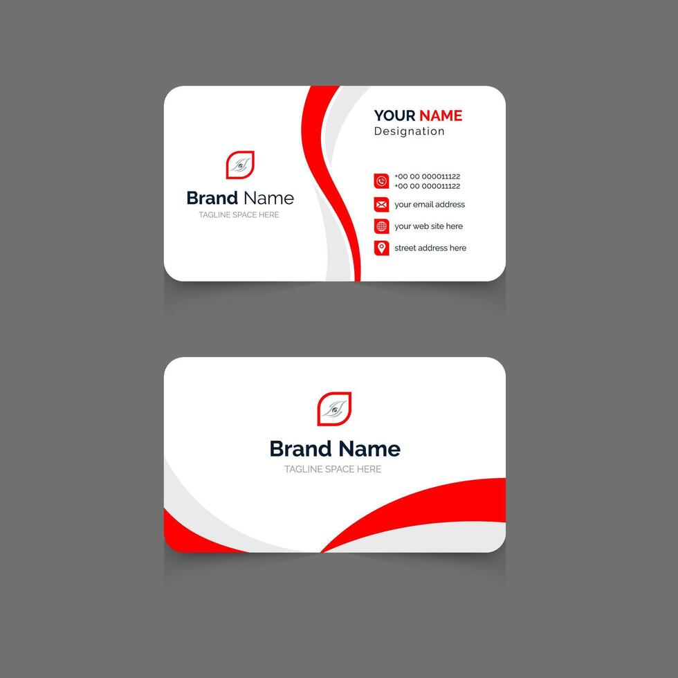 creativo moderno profesional negocio tarjeta diseño. corporativo mínimo negocio modelo diseño. vector