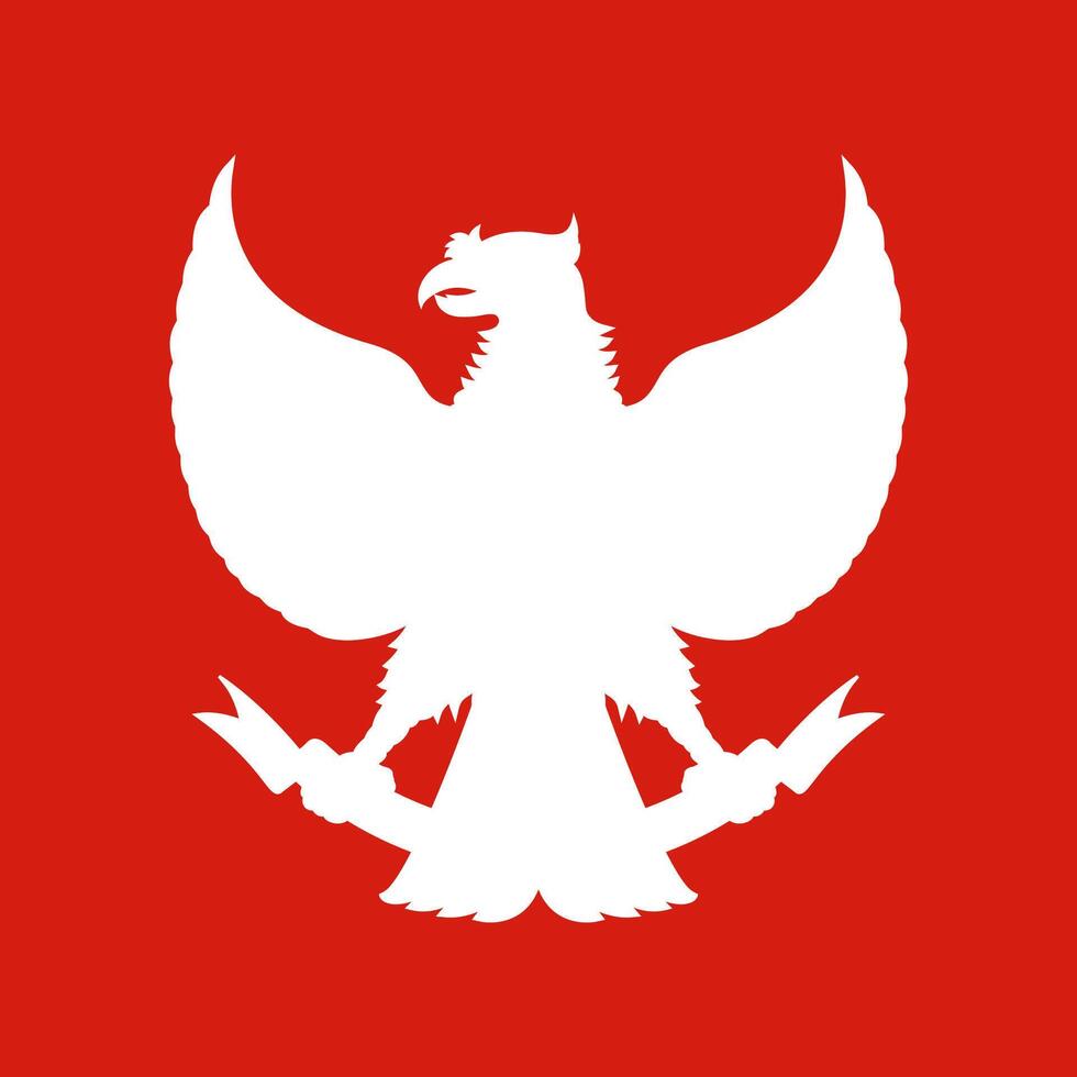 Garuda pancasila, símbolo de Indonesia país. alto detallado Indonesia mascota vector ilustración