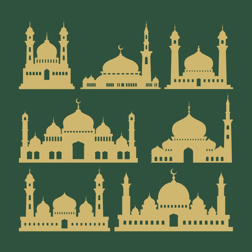 islámico estilo mezquita. árabe Ramadán ornamento decoración antiguo. musulmán tema. vector