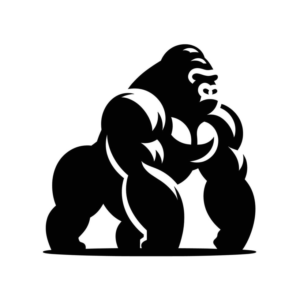 gorila vector ilustración logo