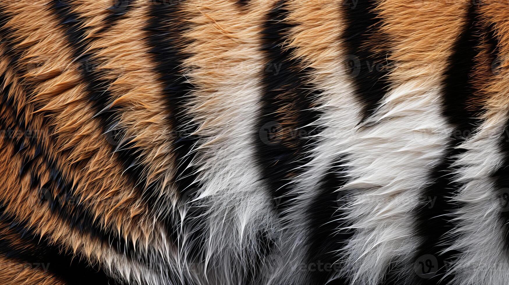 AI generated Close up tiger stripes pattern texture background photo