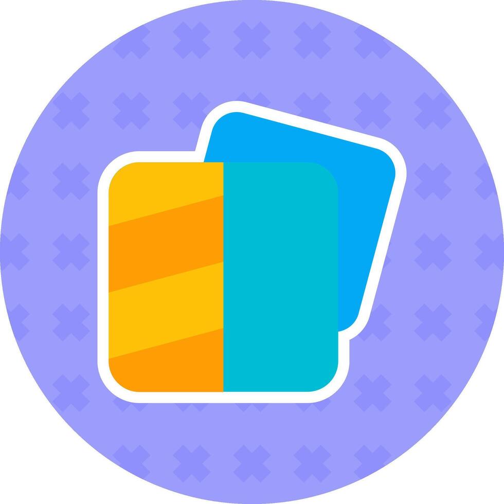 Transparent Flat Sticker Icon vector