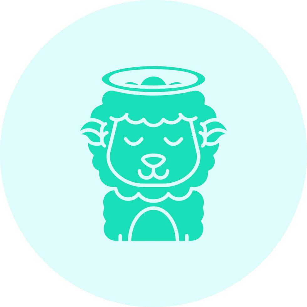 Angel Solid duo tune Icon vector