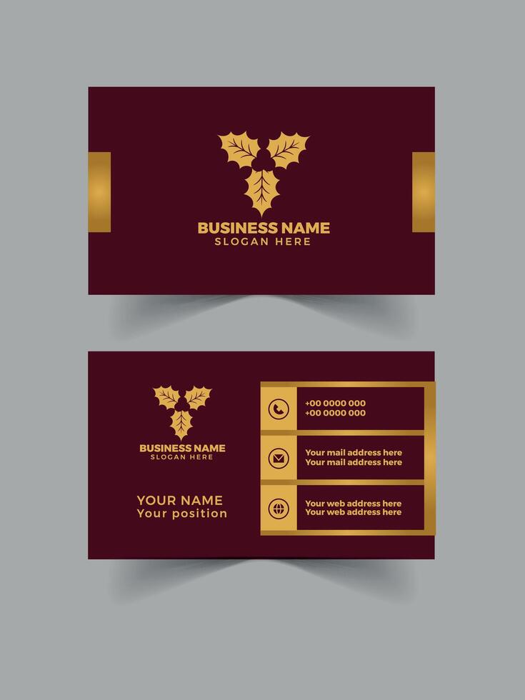 Luxury business card design vector