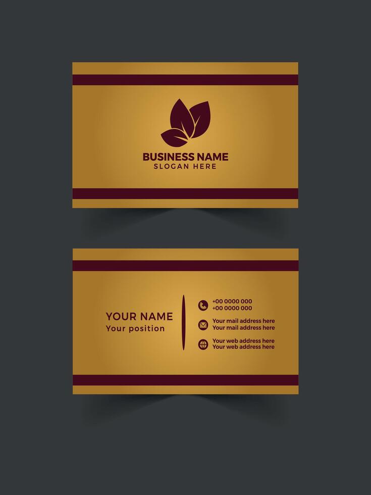 Luxury business card design vector