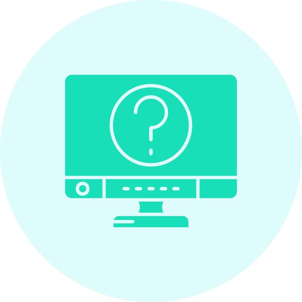 Question Solid duo tune Icon vector