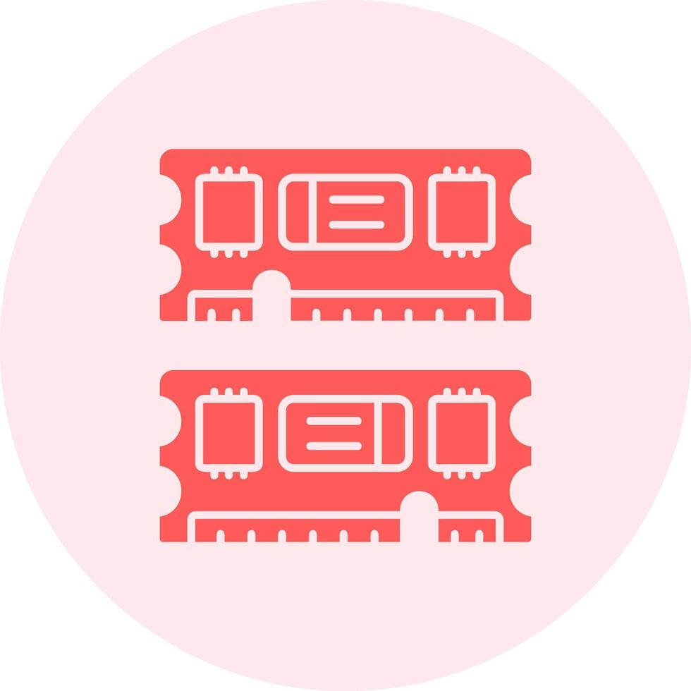 Ram Solid duo tune Icon vector