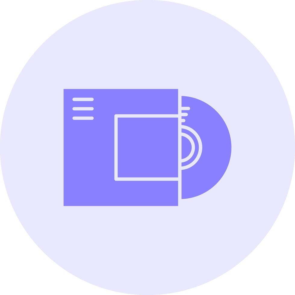 Disc Solid duo tune Icon vector