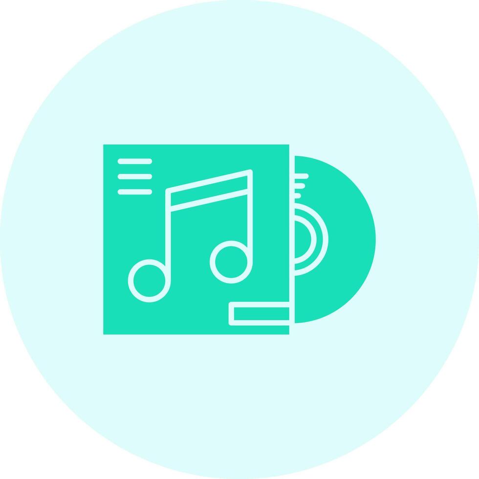 Cd cover Solid duo tune Icon vector