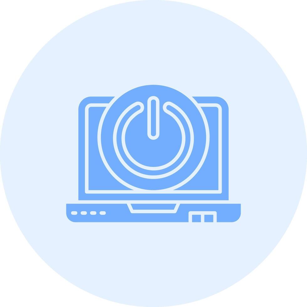 Power off Solid duo tune Icon vector