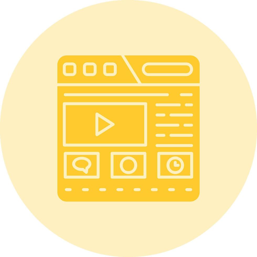 Website Solid duo tune Icon vector