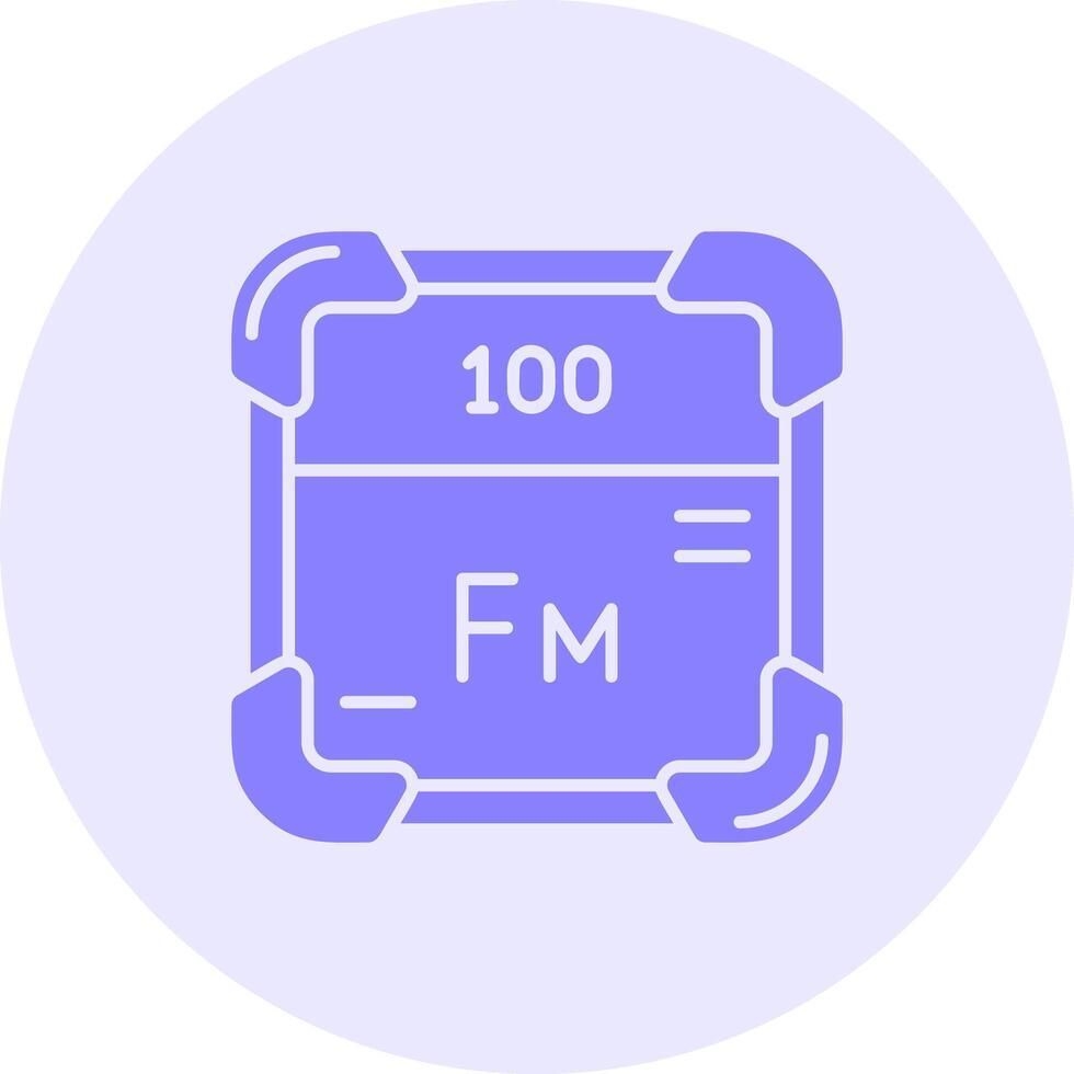 Fermium Solid duo tune Icon vector