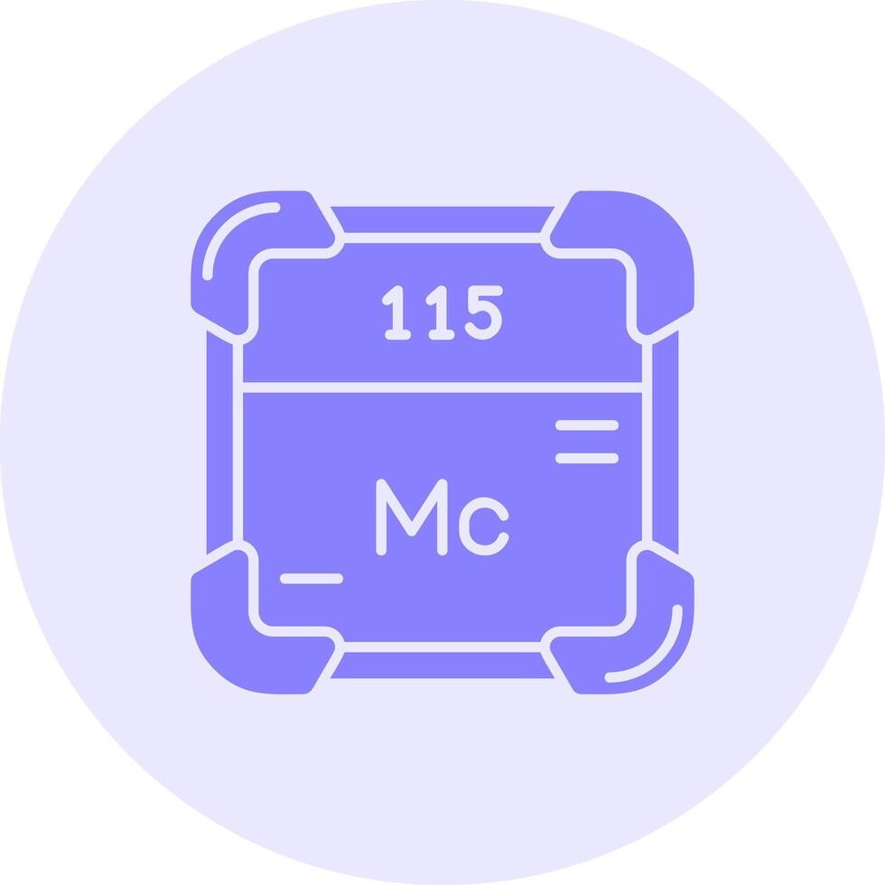 Moscovium Solid duo tune Icon vector