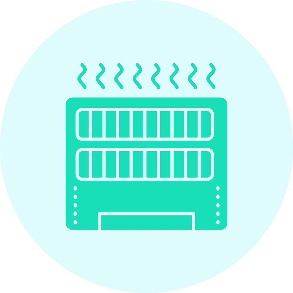 Heater Solid duo tune Icon vector