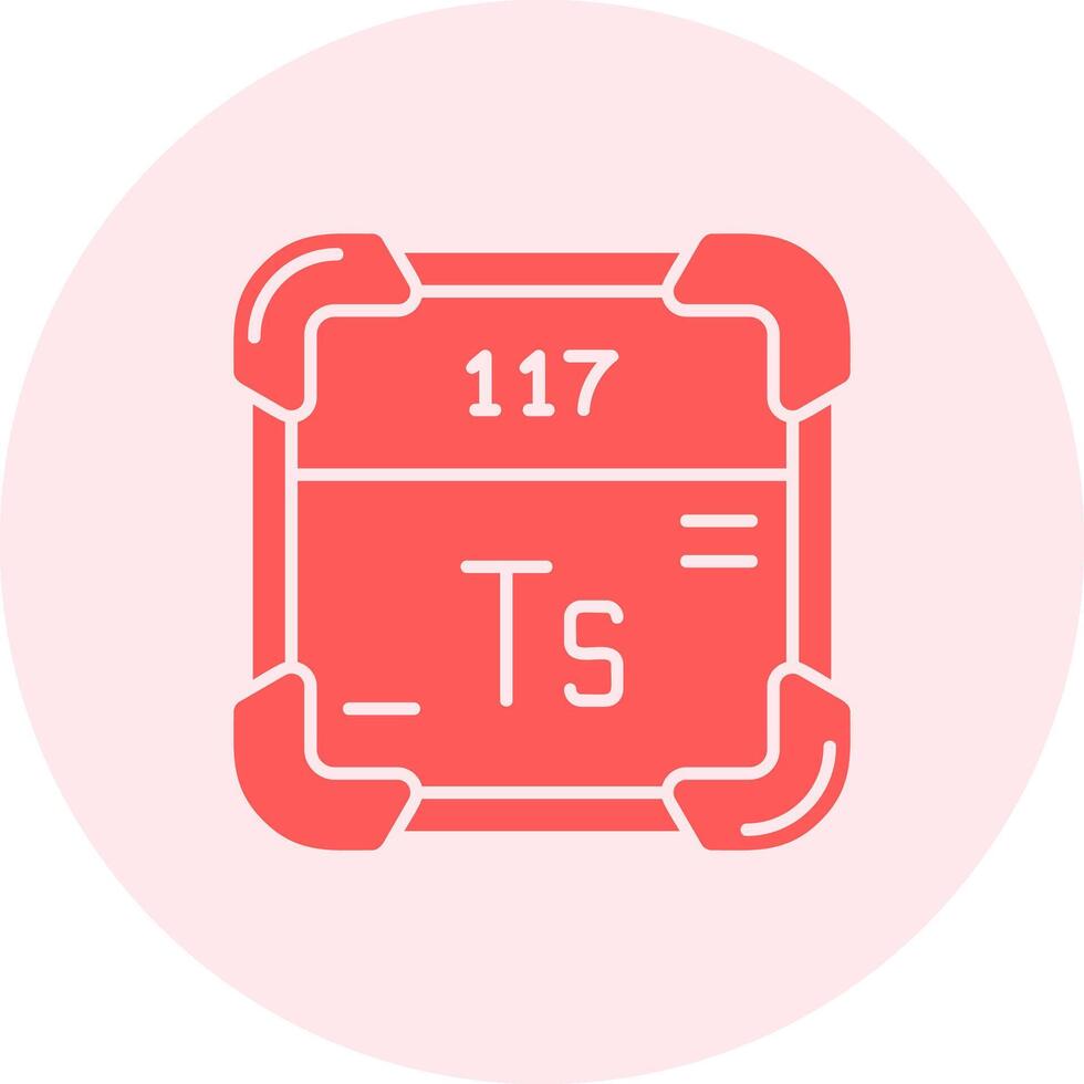Tennessine Solid duo tune Icon vector