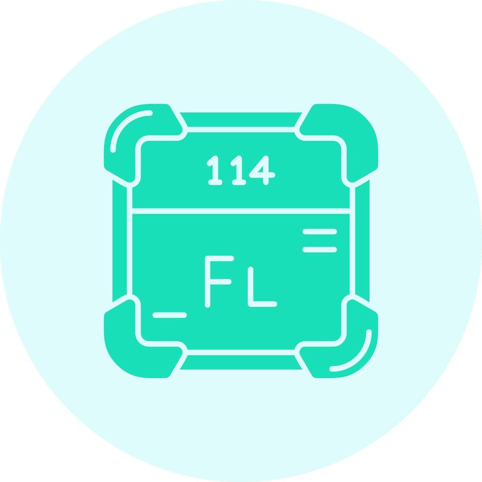 Flerovium Solid duo tune Icon vector
