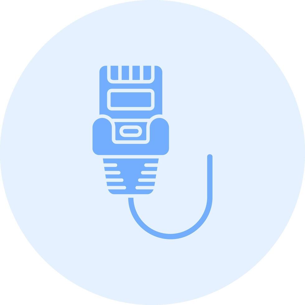 Ethernet Solid duo tune Icon vector