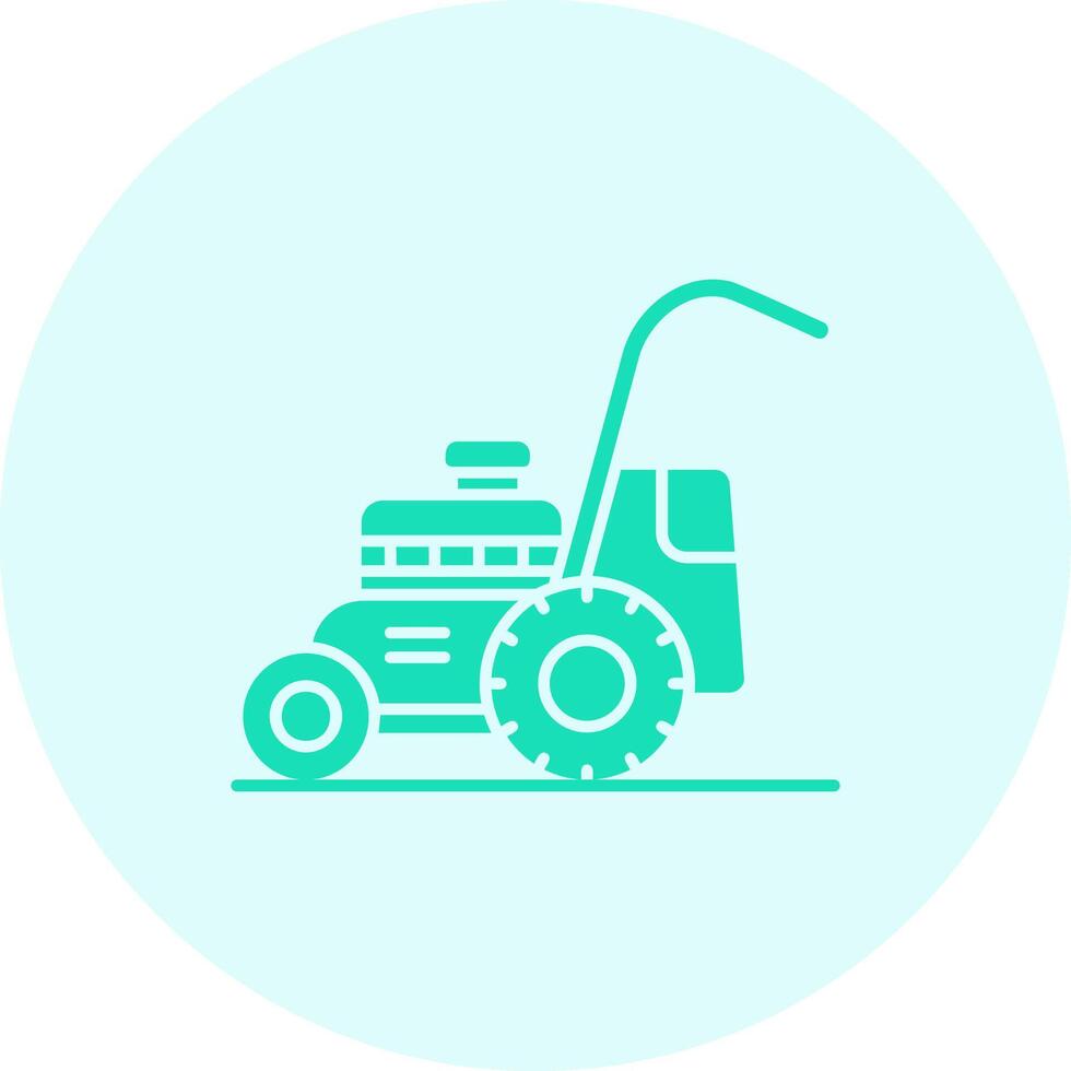 Mower Solid duo tune Icon vector