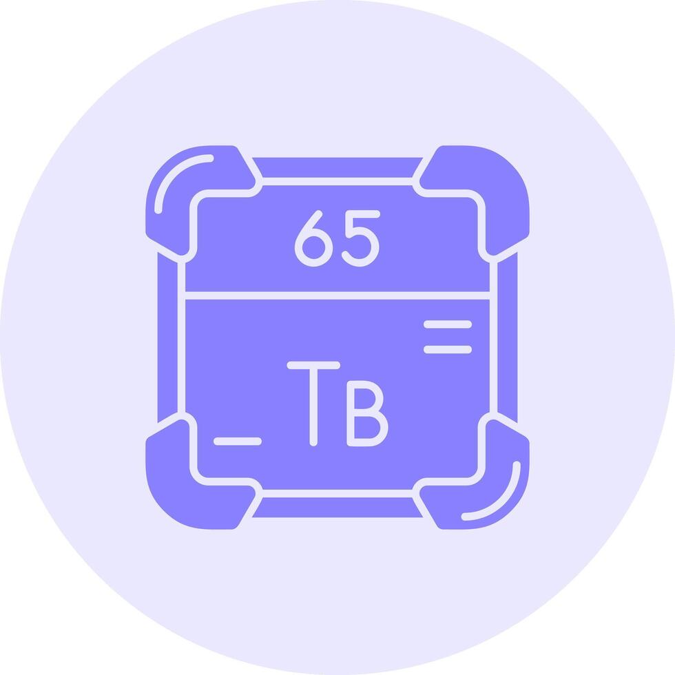 Terbium Solid duo tune Icon vector