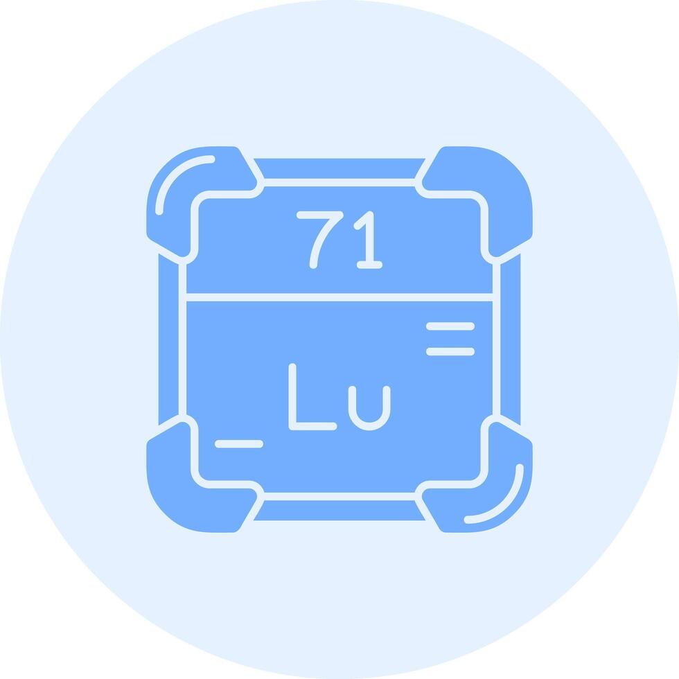 Lutetium Solid duo tune Icon vector