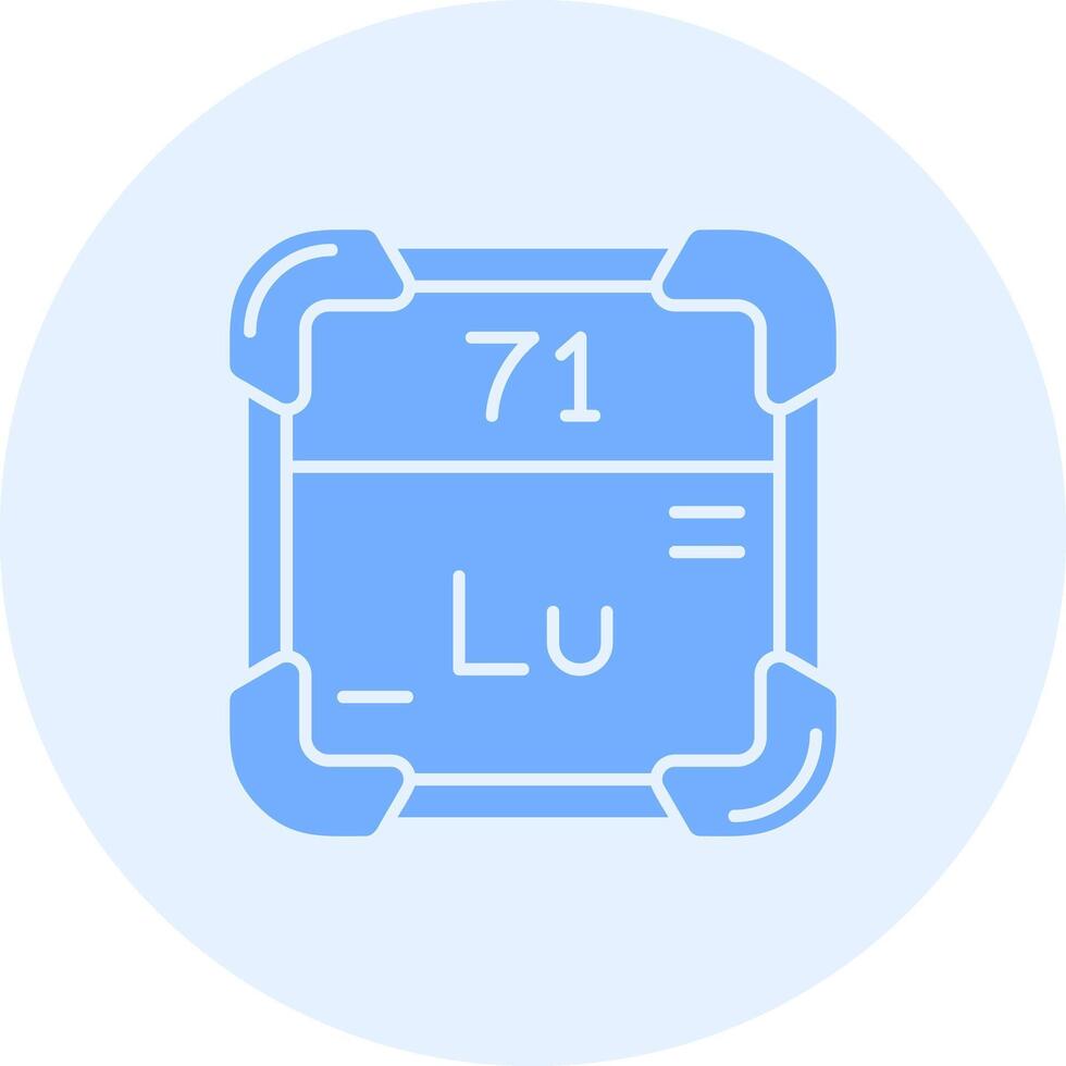 Lutetium Solid duo tune Icon vector