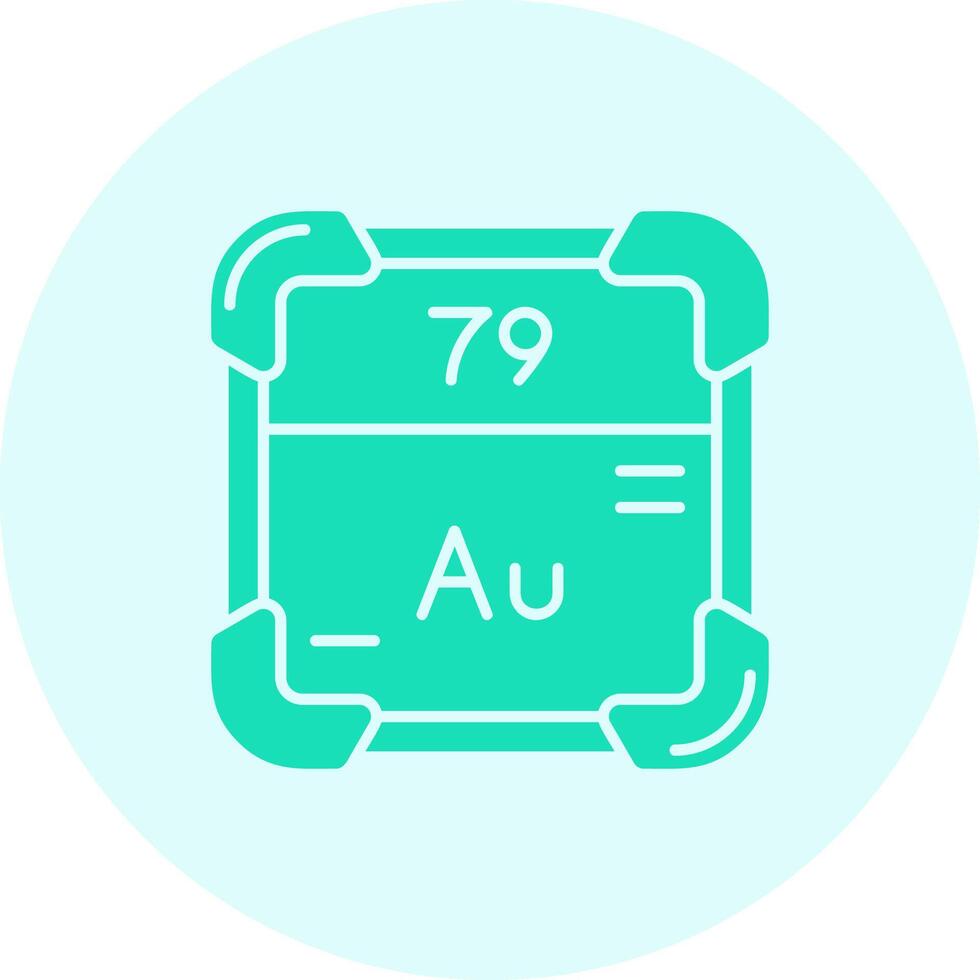 Gold Solid duo tune Icon vector