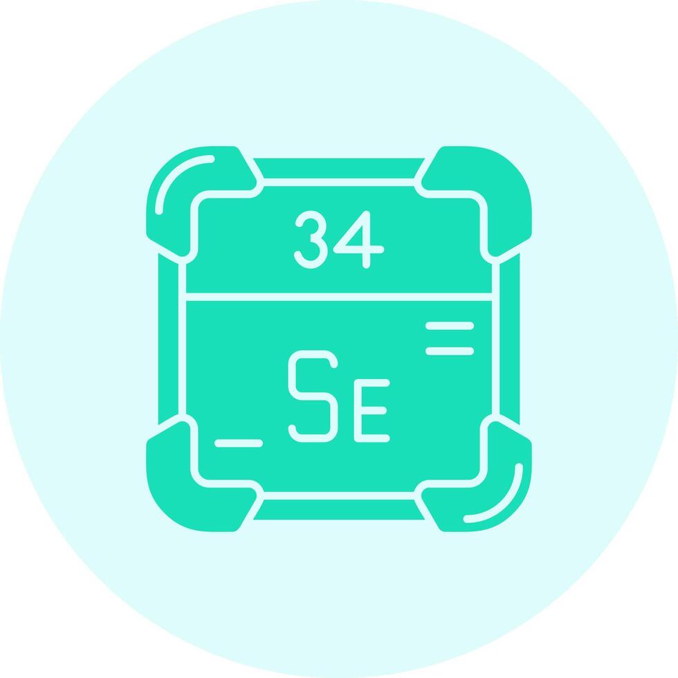 Selenium Solid duo tune Icon vector