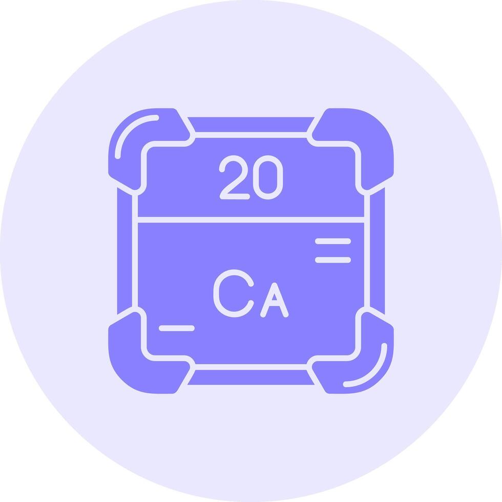 Calcium Solid duo tune Icon vector