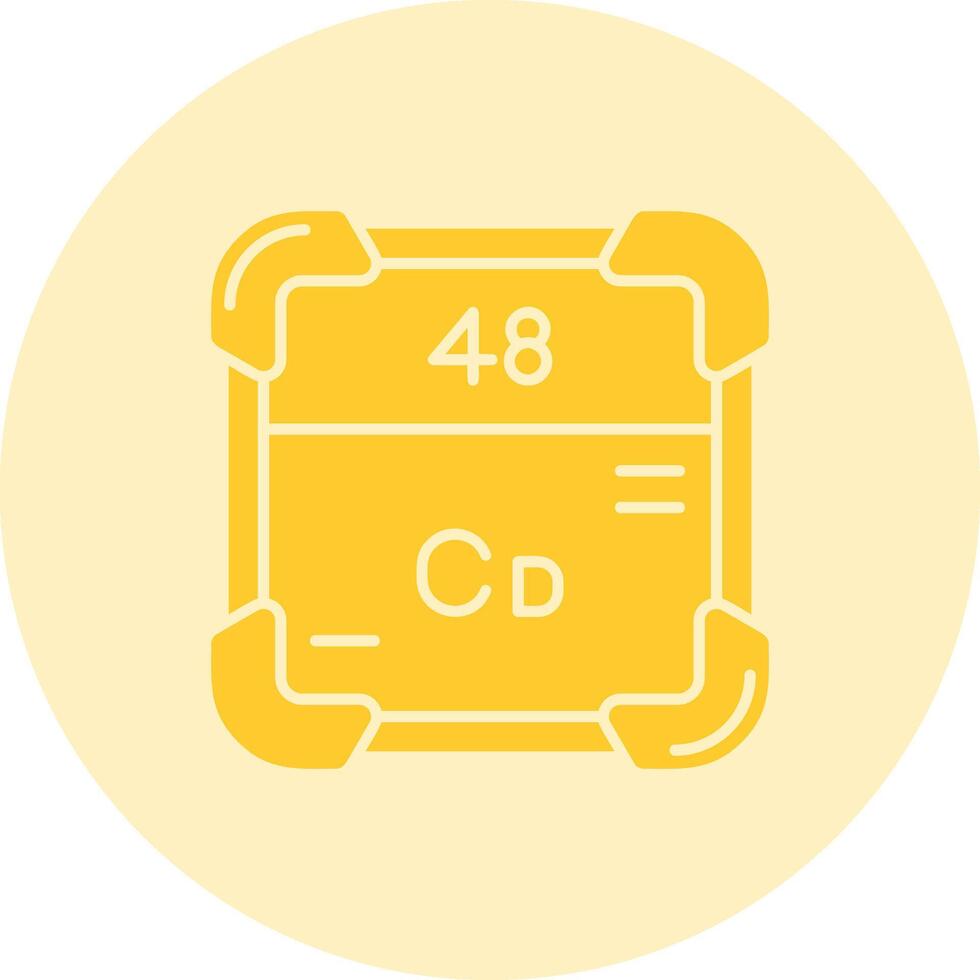 Cadmium Solid duo tune Icon vector