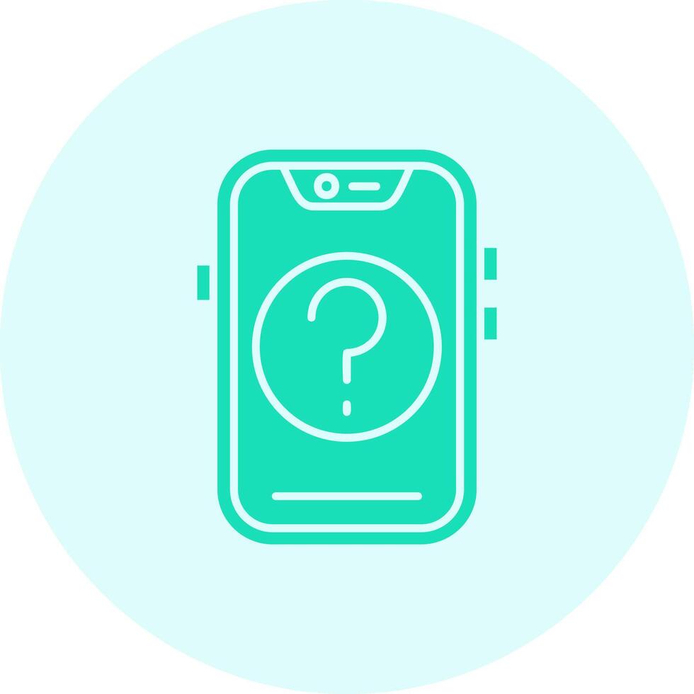 Question Solid duo tune Icon vector
