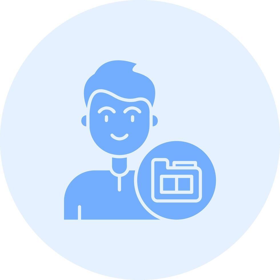 Folder Solid duo tune Icon vector