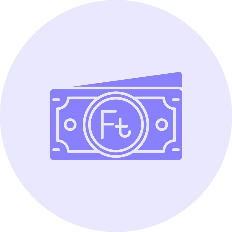 Forint Solid duo tune Icon vector