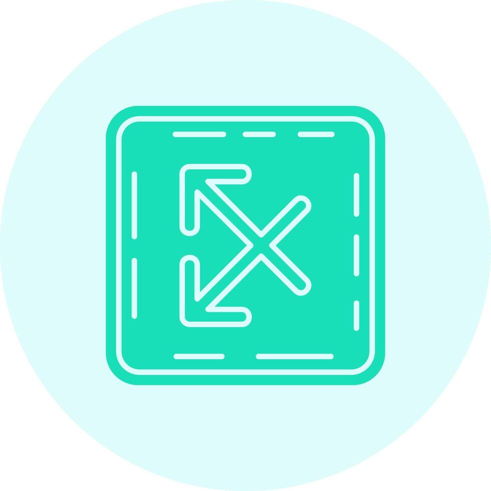 Intersect Solid duo tune Icon vector