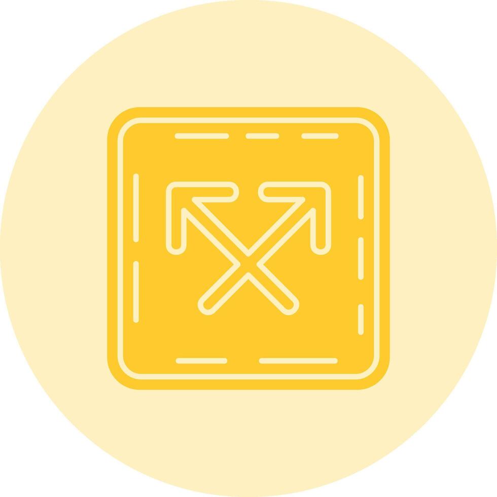 Intersect Solid duo tune Icon vector