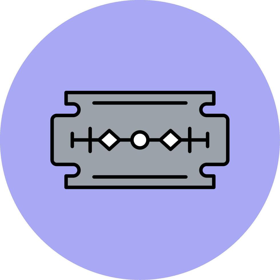 Blade Line Filled multicolour Circle Icon vector