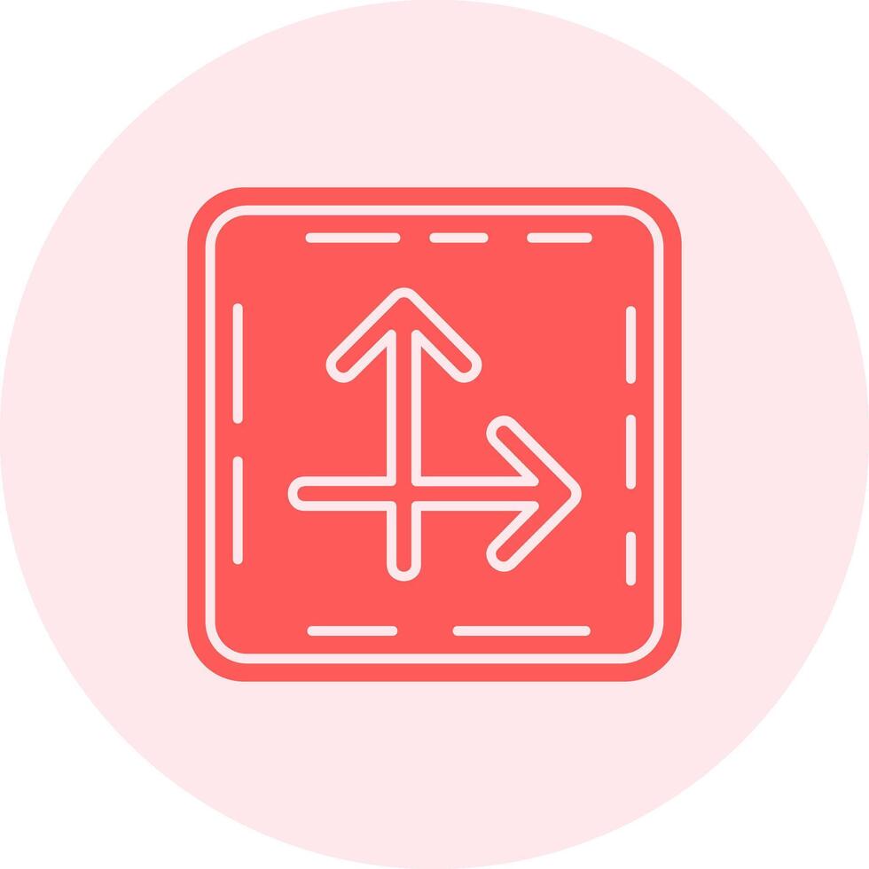 Intersect Solid duo tune Icon vector
